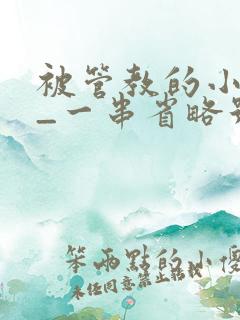 被管教的小美人_一串省略号_