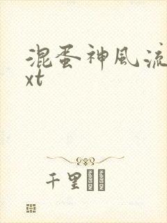 混蛋神风流史txt