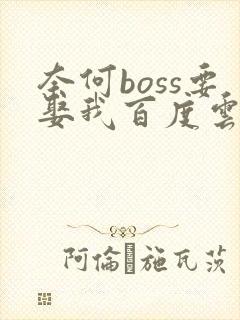 奈何boss要娶我百度云