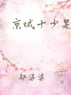 京城十少是谁