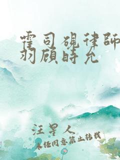霍司砚律师温知羽顾时允