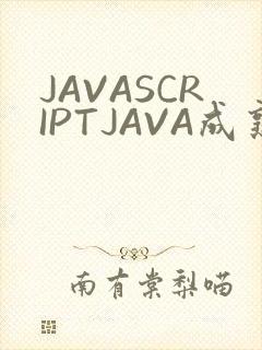 JAVASCRIPTJAVA成熟亲子