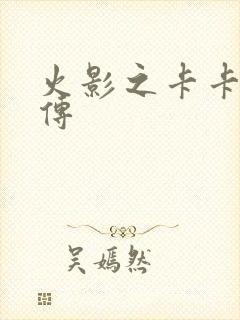 火影之卡卡西别传