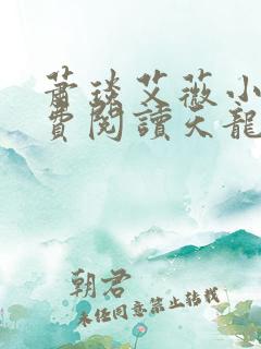 萧琰艾薇小说免费阅读天龙殿