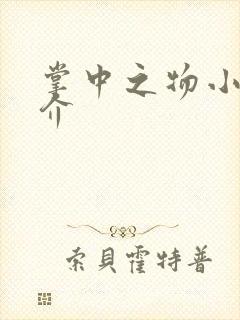 掌中之物小说简介