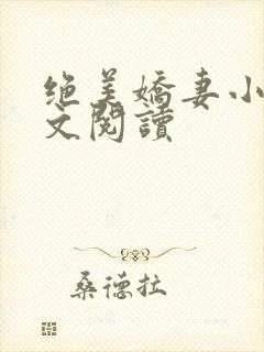绝美娇妻小说全文阅读