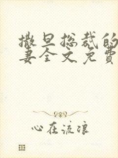 撒旦总裁的下堂妻全文免费阅读