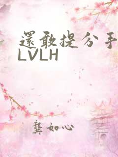 还敢提分手吗嗯LVLH