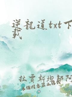 逆龙道txt下载