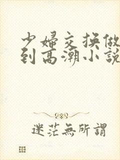 少妇交换做爰做到高潮小说