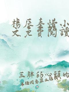 杨辰秦惜小说全文免费阅读完整版