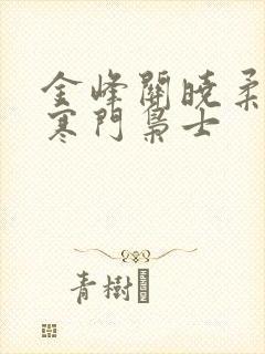 金峰关晓柔小说寒门枭士