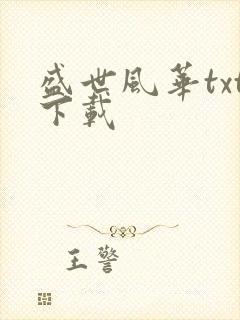 盛世风华txt下载