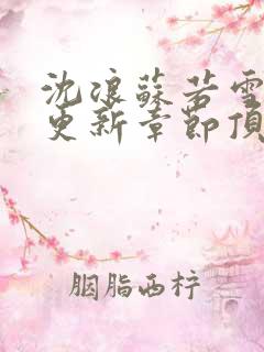 沈浪苏若雪最新更新章节顶点