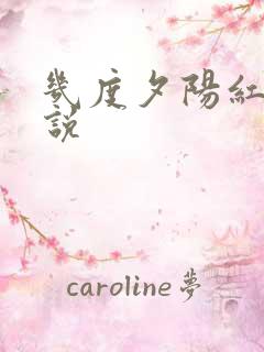 几度夕阳红 小说