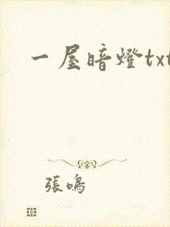 一屋暗灯txt
