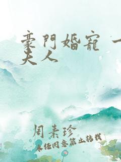 豪门婚宠 一品夫人