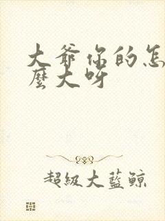 大爷你的怎么这么大呀