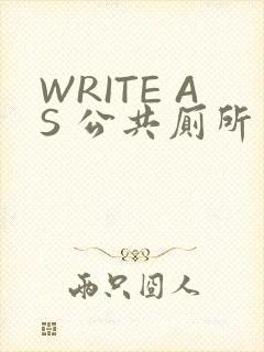 WRITE AS 公共厕所