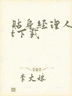 贴身经理人txt下载