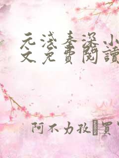 元浅秦深小说全文免费阅读