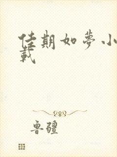 佳期如梦小说下载