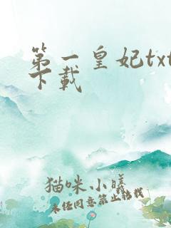 第一皇妃txt下载