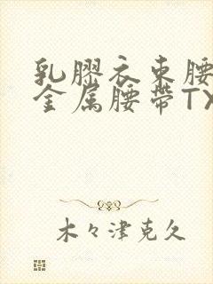 乳胶衣束腰勒紧金属腰带TXT