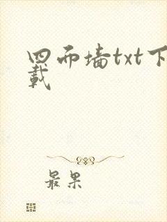 四面墙txt下载