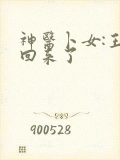 神医卜女:王妃回来了