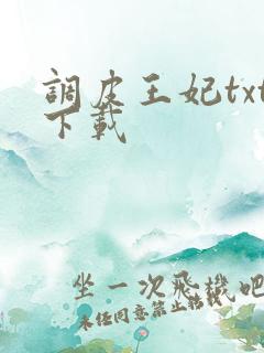 调皮王妃txt下载