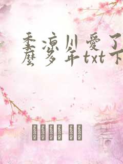 季凉川爱了你这么多年txt下载