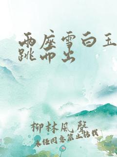 两座雪白玉峰弹跳而出