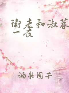 卫老和淑蓉销魂一夜