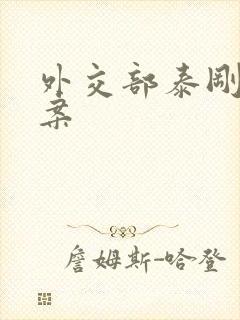 外交部泰刚间谍案