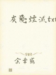 灰飞烟灭txt
