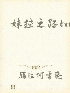 妹控之路txt