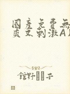 国产免费无码又爽又刺激A片小说