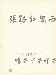 张路许思雨