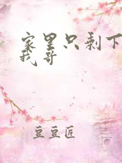 家里只剩下我和我哥