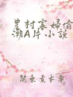 农村寡妇偷人高潮A片小说