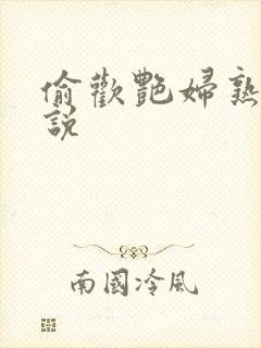 偷欢艳妇熟女小说