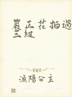 严正花拍过什么三级