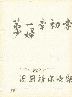 第一章初尝云雨少妇