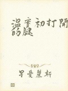 温实初打开眉庄的腿