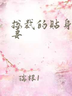 总裁的贴身下堂妻