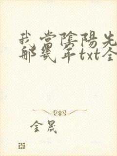 我当阴阳先生的那几年txt全集下载