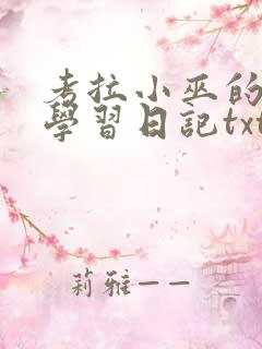 考拉小巫的英语学习日记txt