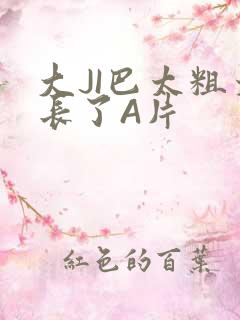 大JI巴太粗太长了A片