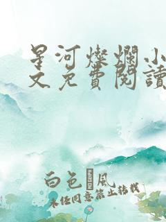 星河灿烂小说全文免费阅读